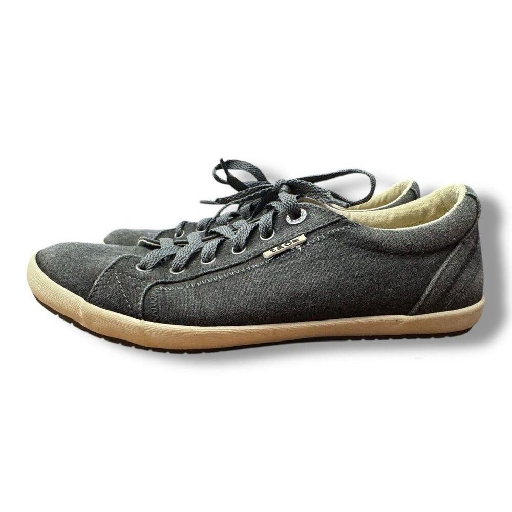 Taos Sneaker Star Grey Athletic Fashion Canvas Casual Everyday Women’s Size 11